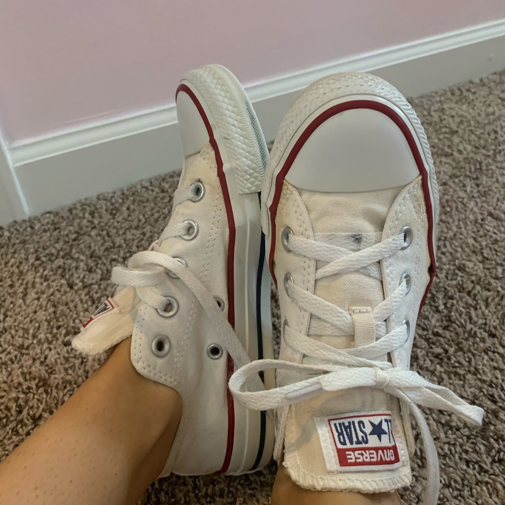 White Low Top Converse